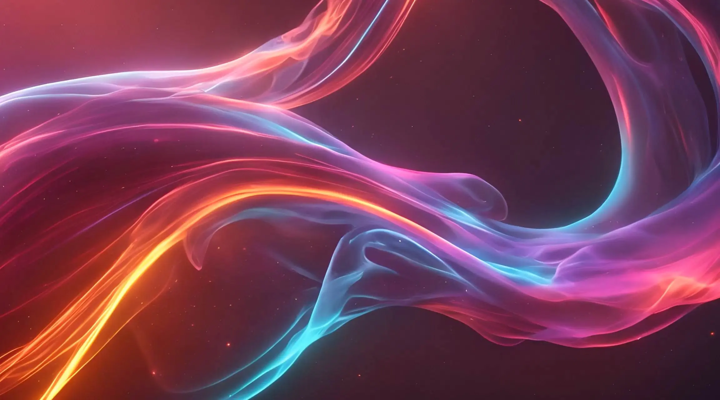 Neon Liquid Waves Dynamic Fluid Abstract Video